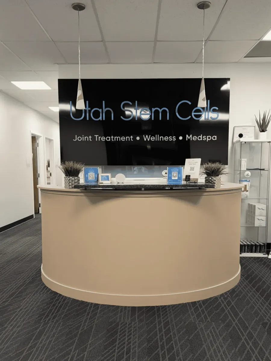 Utah Stem Cells reception and front desk